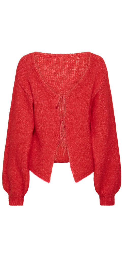 Ichi Reversible Tie Cardy, red