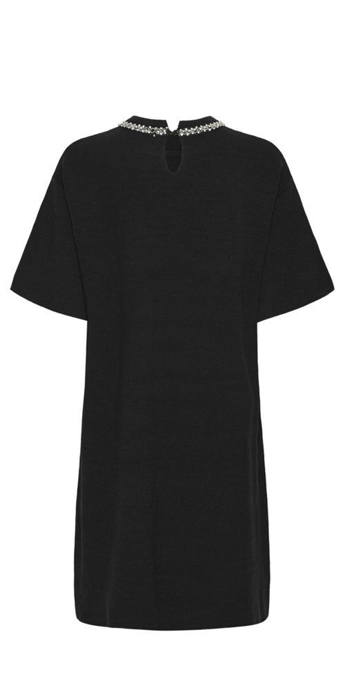 Ichi Rhinestone Detail Sweater Dress