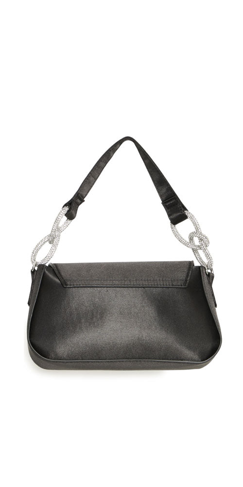 Ichi Black Satin Purse
