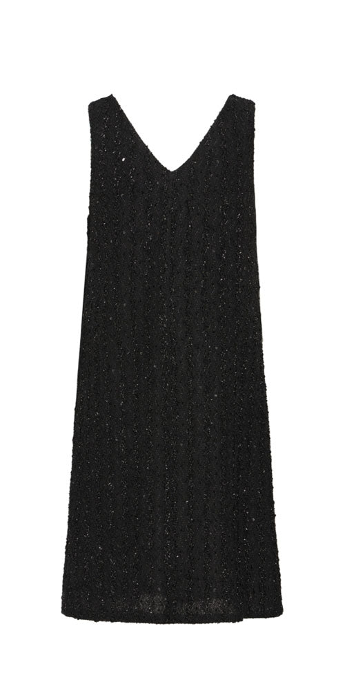 Ichi Sequin Tweed Dress