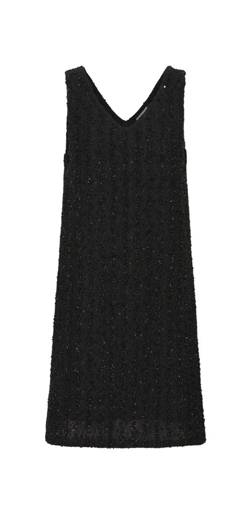 Ichi Sequin Tweed Dress