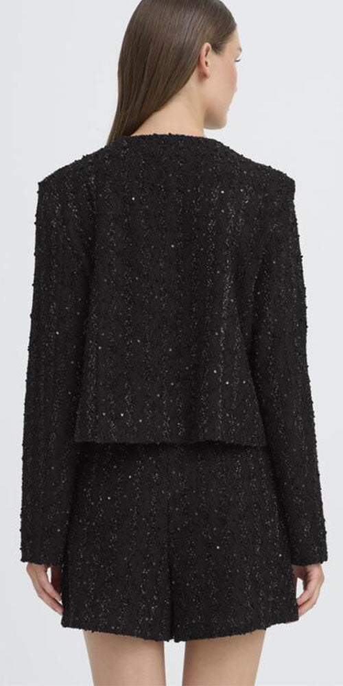 Ichi Sequin Tweed Jacket