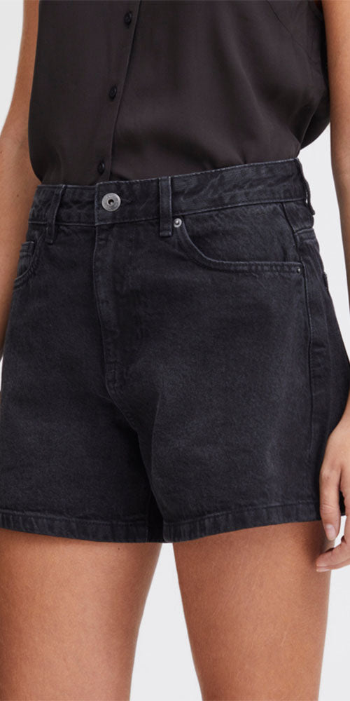 Ichi Jean Shorts, black