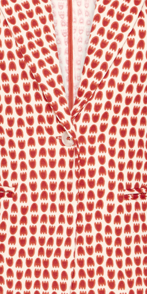 Ichi Ponte Knit Blazer, stacked tulip