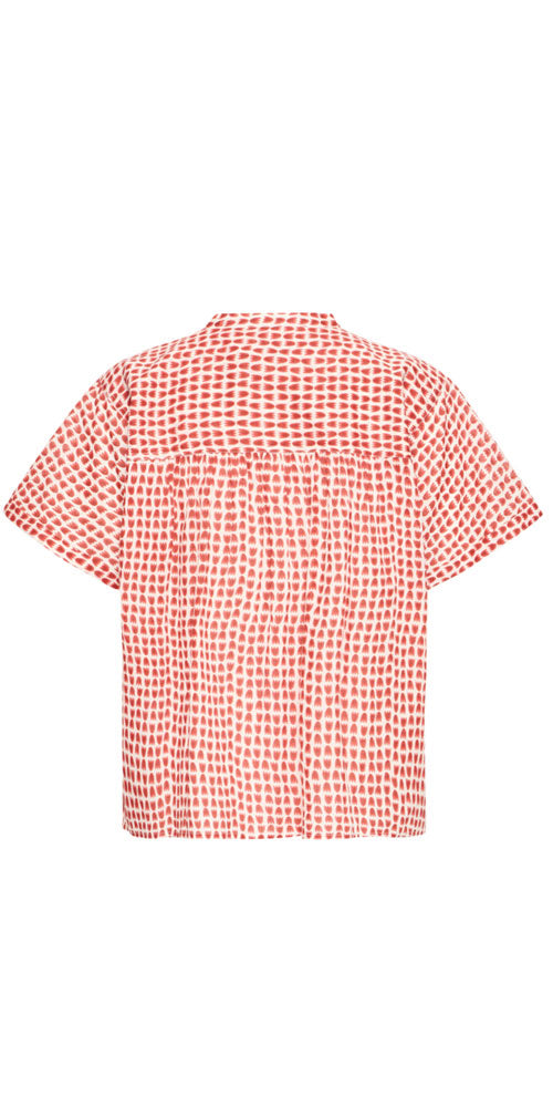 Ichi Cotton Dolman Sleeve Blouse, stacked tulip