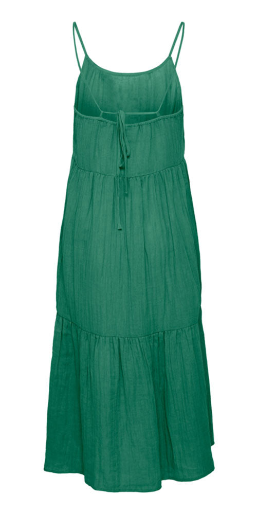 Ichi Strappy Beachy Dress, green