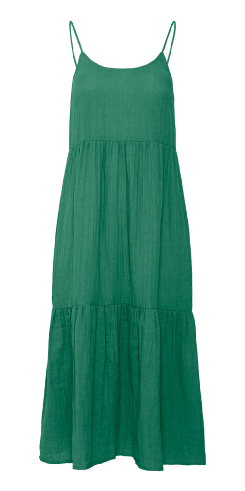 Ichi Strappy Beachy Dress, green