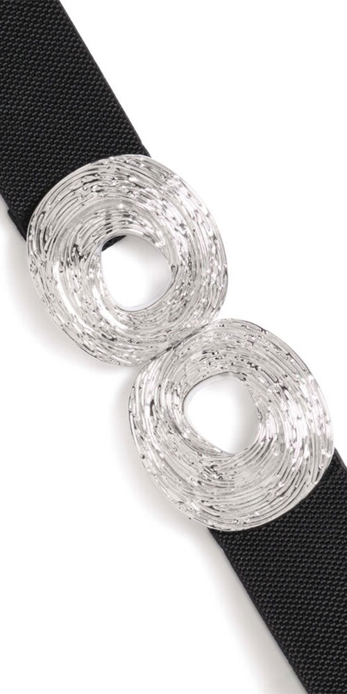 Ichi Stretch Silver Ring Belt