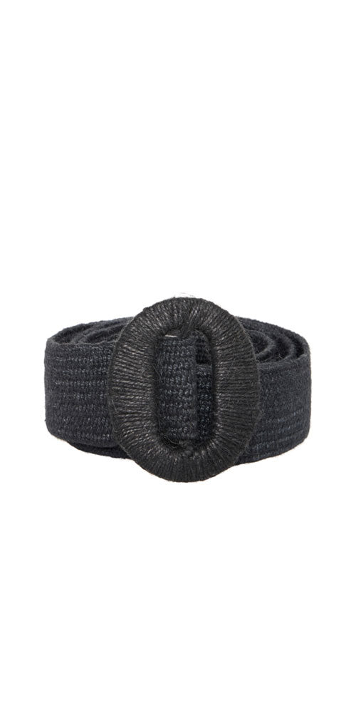 Ichi Stretch Woven Belt, black