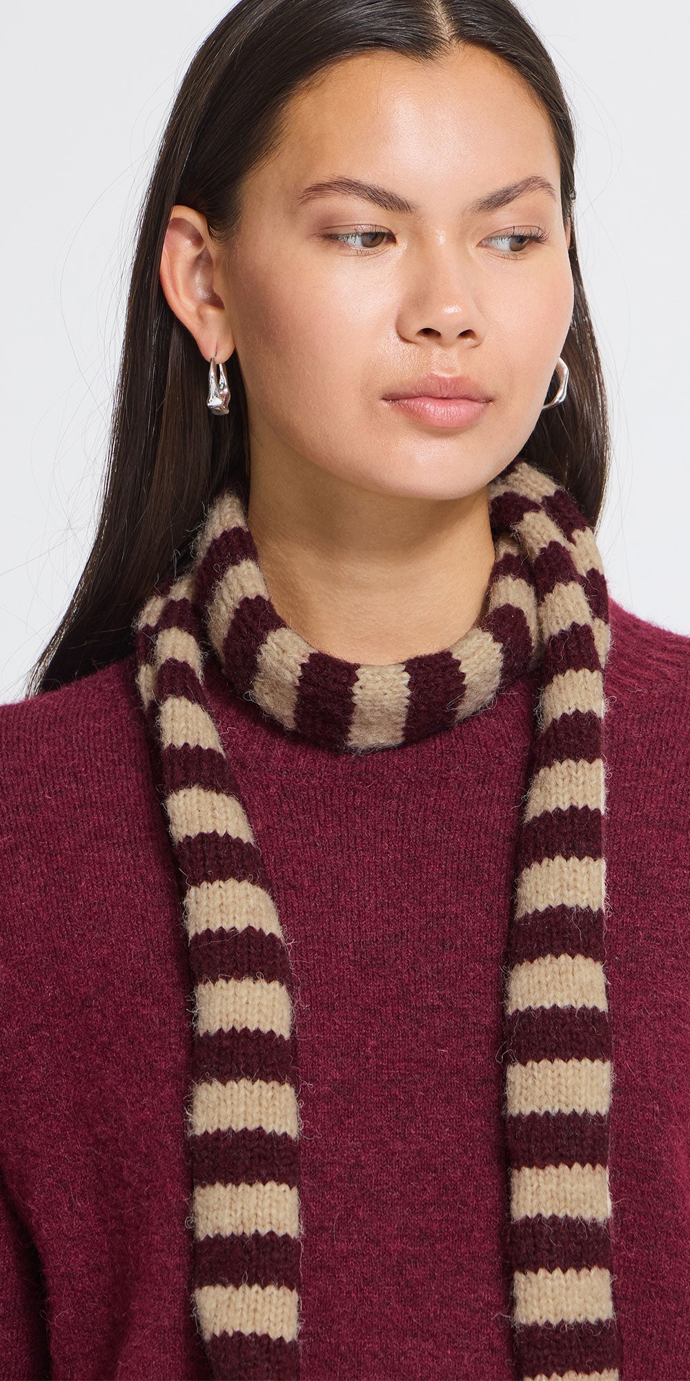 Ichi Narrow Knit Scarf