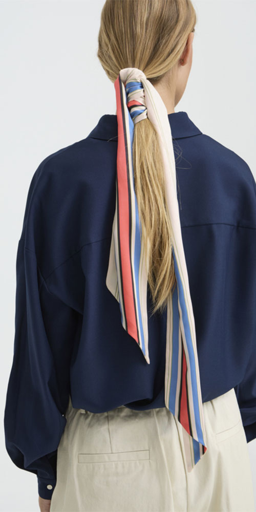 Ichi Striped Long Scarf