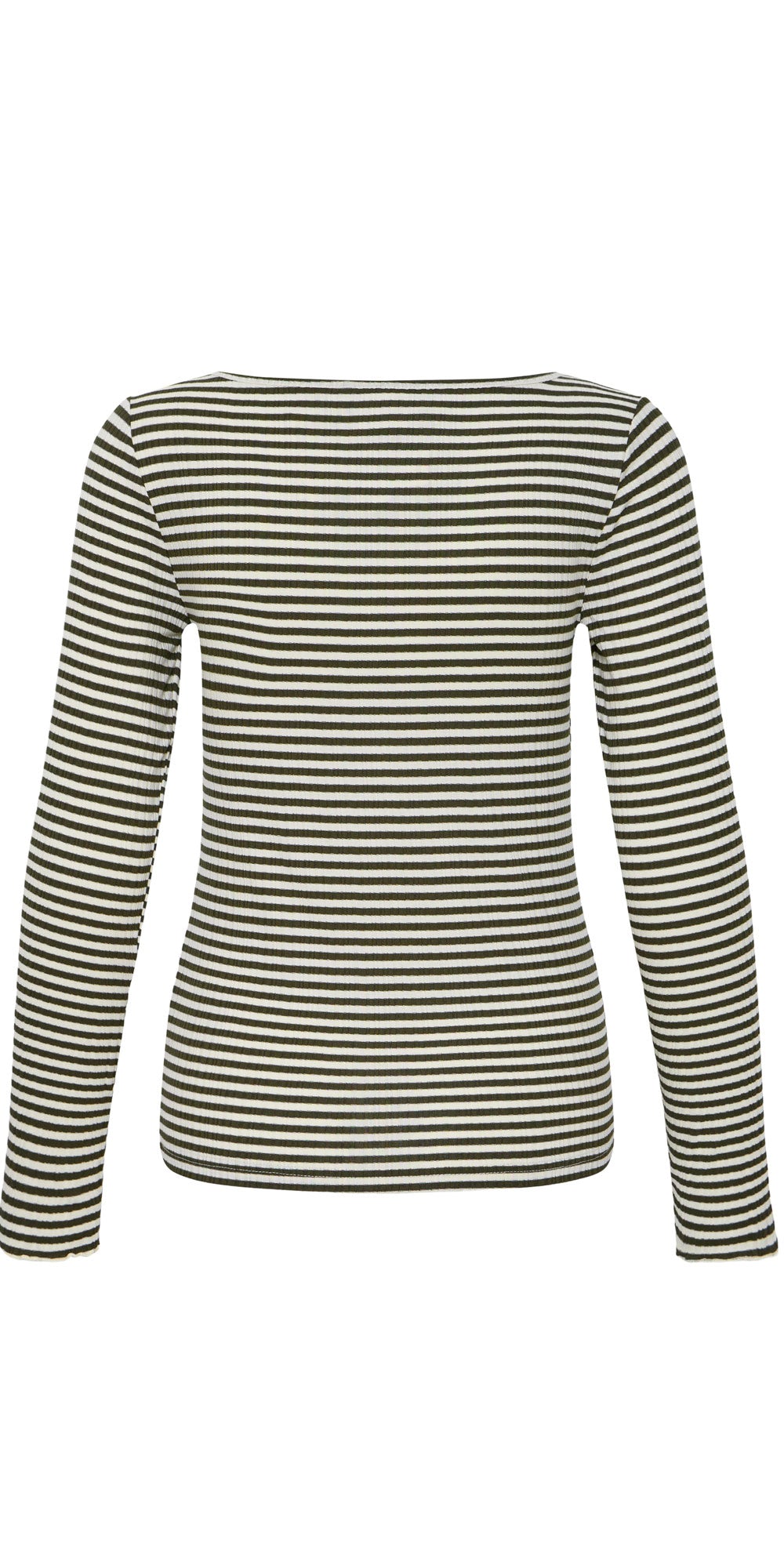 Ichi Striped Lettuce Edge Top, green/birch