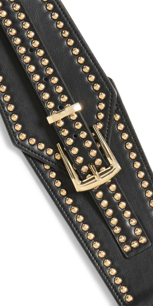 Ichi Wide Studded Belt