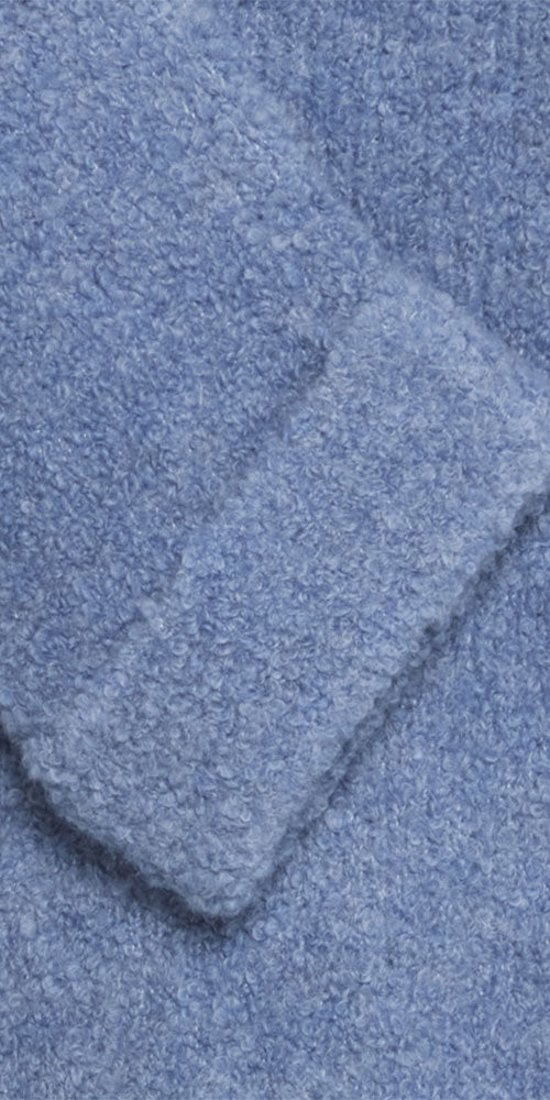 Ichi Teddy Fleece Sweater, blue