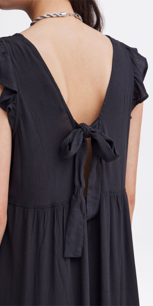 Ichi Tiered Bow Dress