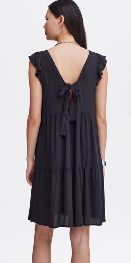 Ichi Tiered Bow Dress