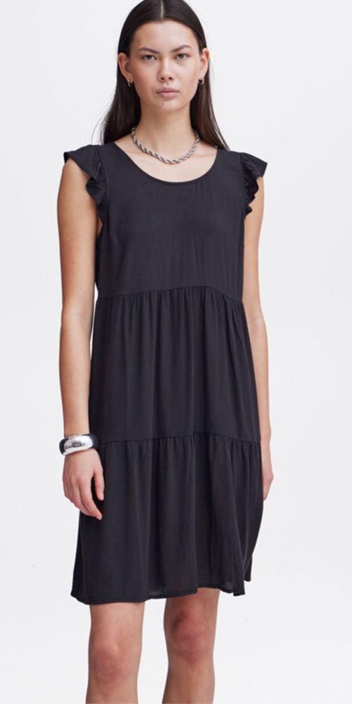 Ichi Tiered Bow Dress