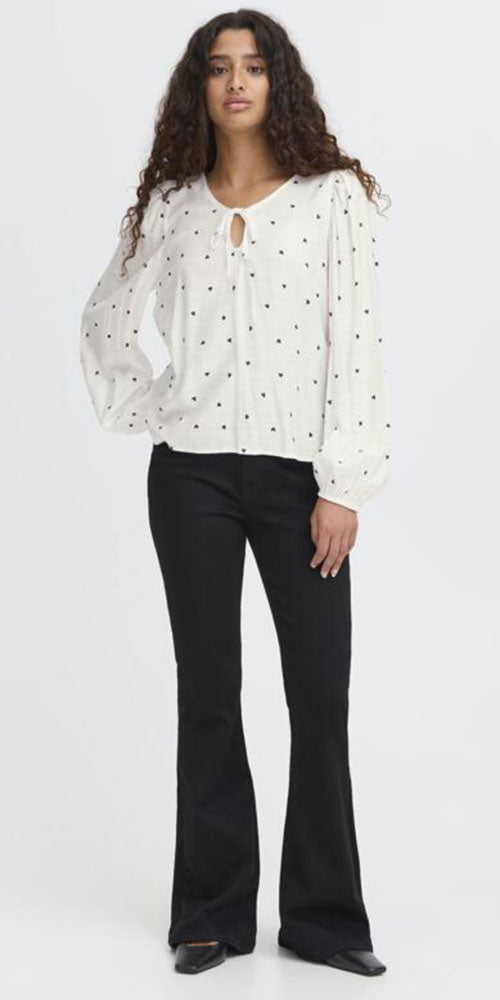 Ichi Tiny Hearts Blouse