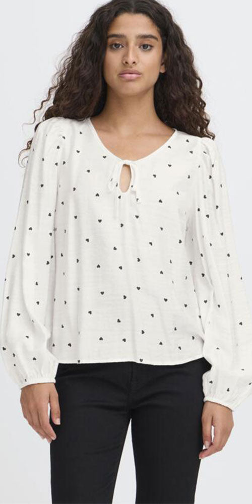 Ichi Tiny Hearts Blouse