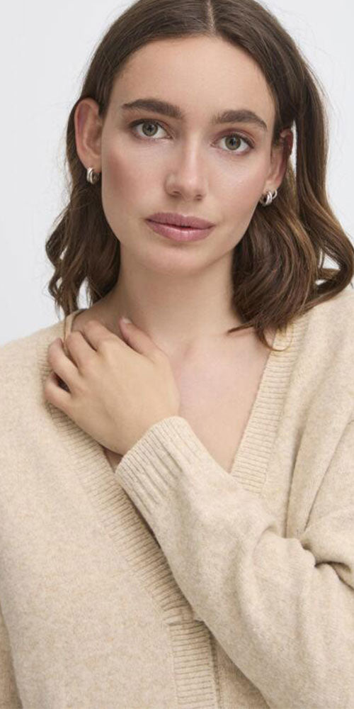 Ichi Toggle Button Cardy, oatmeal