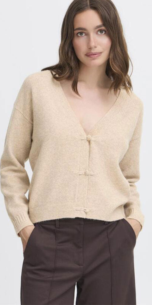 Ichi Toggle Button Cardy, oatmeal