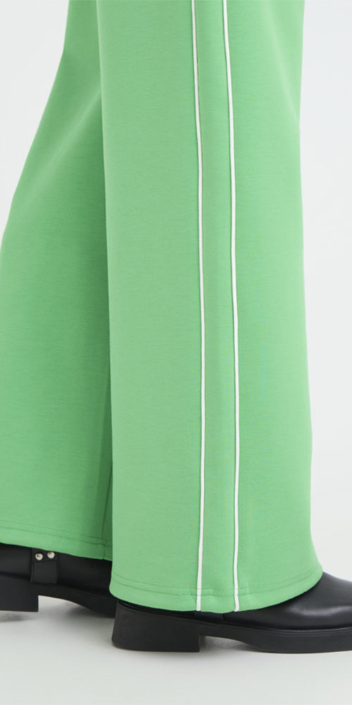 Ichi Sporty Track Pants, kelly green
