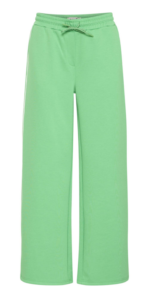 Ichi Sporty Track Pants, kelly green
