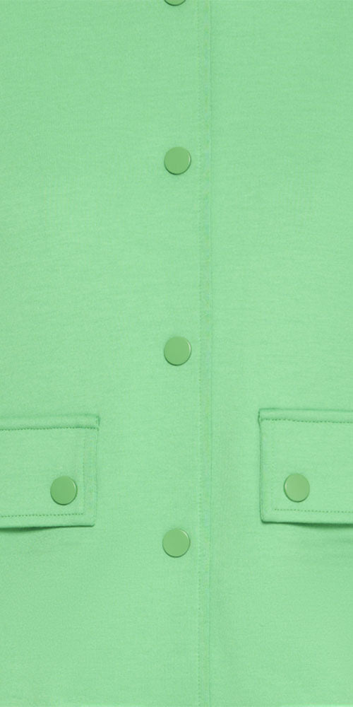 Ichi Sporty Track Jacket, kelly green