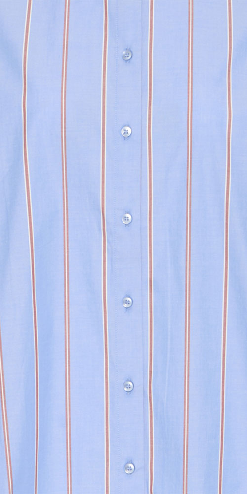 Ichi Vented Button Up Shirt, blue/brown
