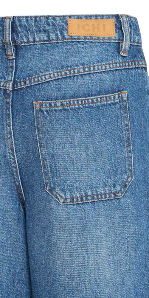 Ichi Wide Cuff Cropped Jeans