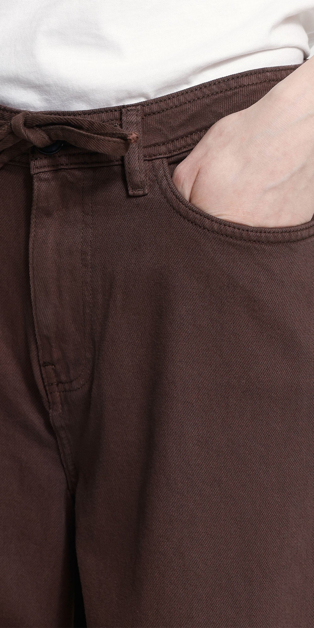 Ichi Wide Leg Jeans, russet brown