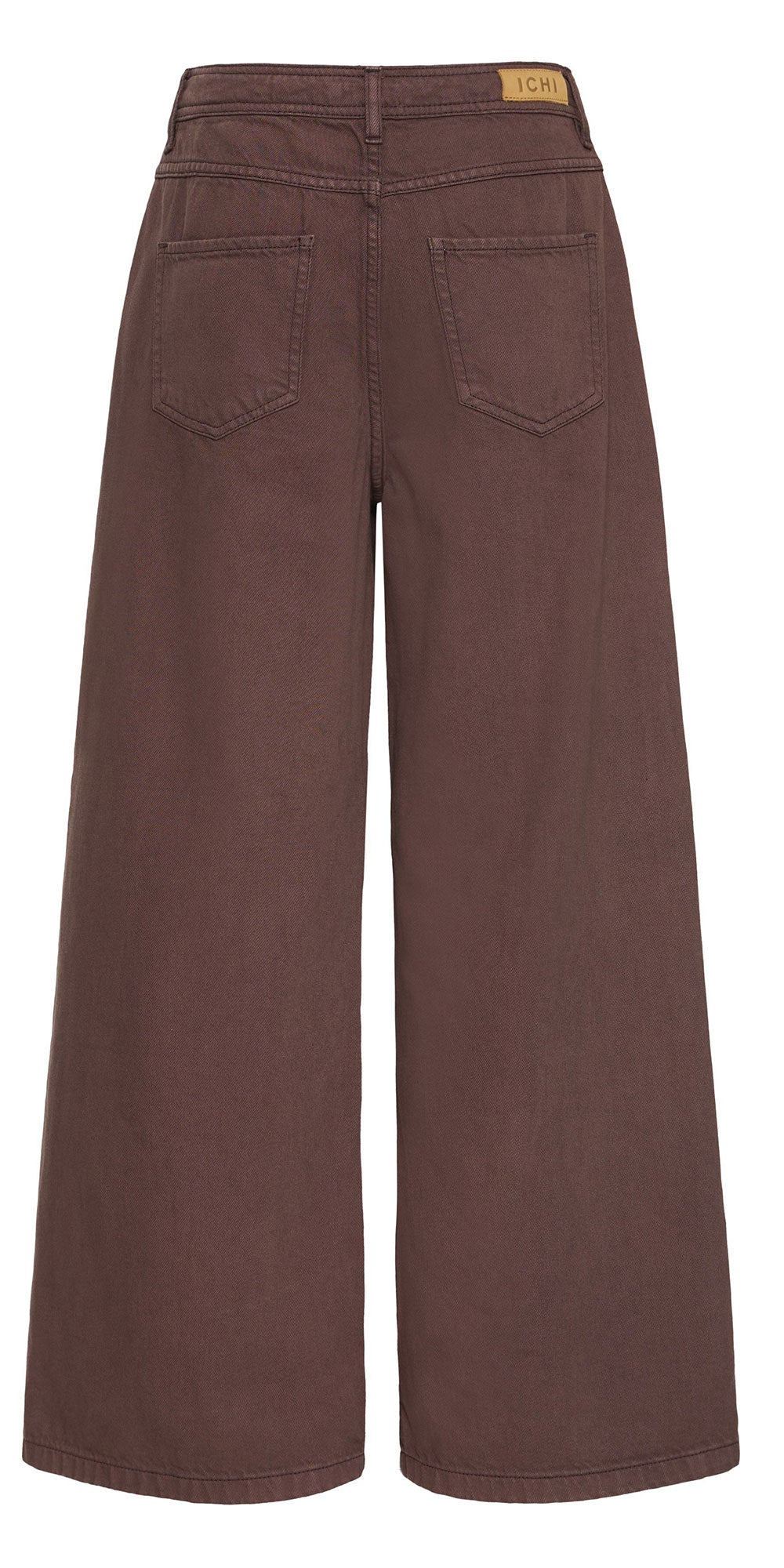 Ichi Wide Leg Jeans, russet brown