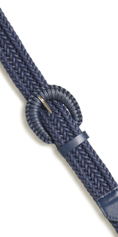Ichi Woven Belt, navy