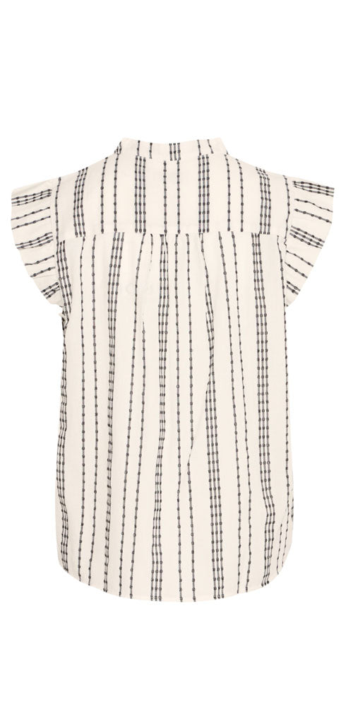 Ichi Woven Stripe Blouse
