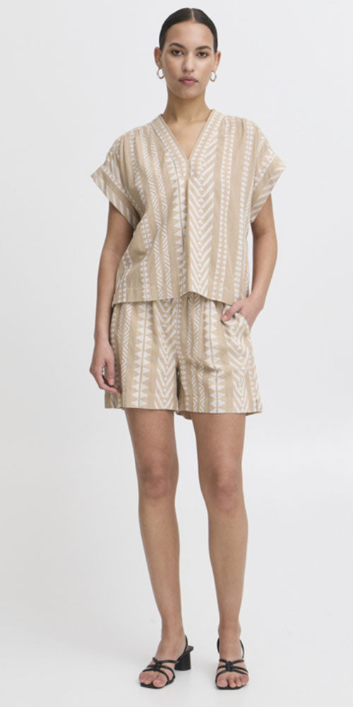 Ichi Woven Ikat Top
