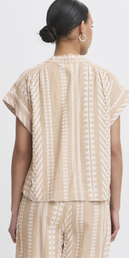 Ichi Woven Ikat Top