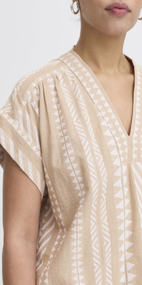 Ichi Woven Ikat Top