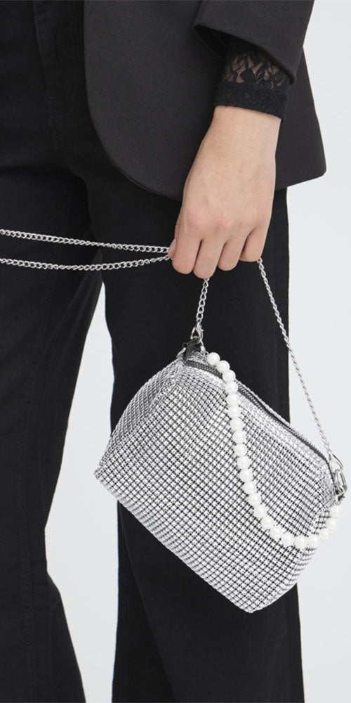 Ichi Rhinestone Handbag