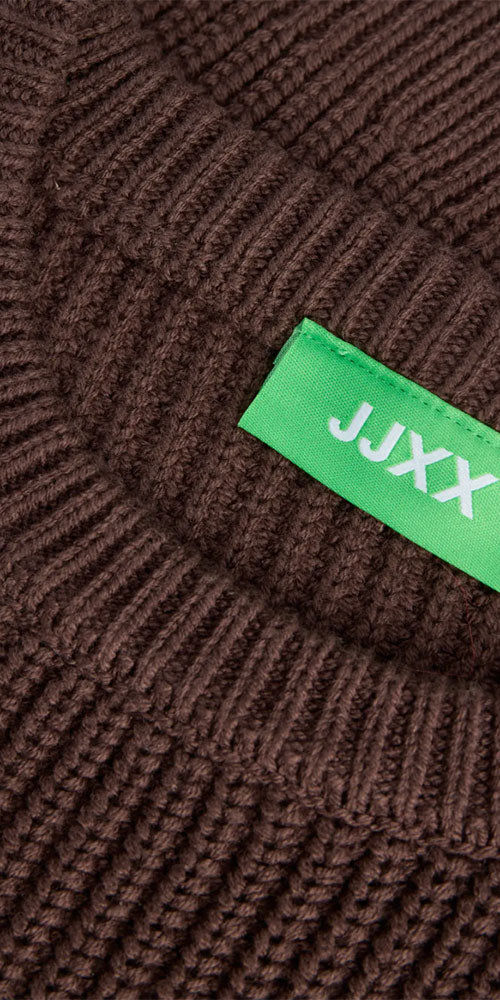 JJXX Lace-Up Sweater, chocolate brown