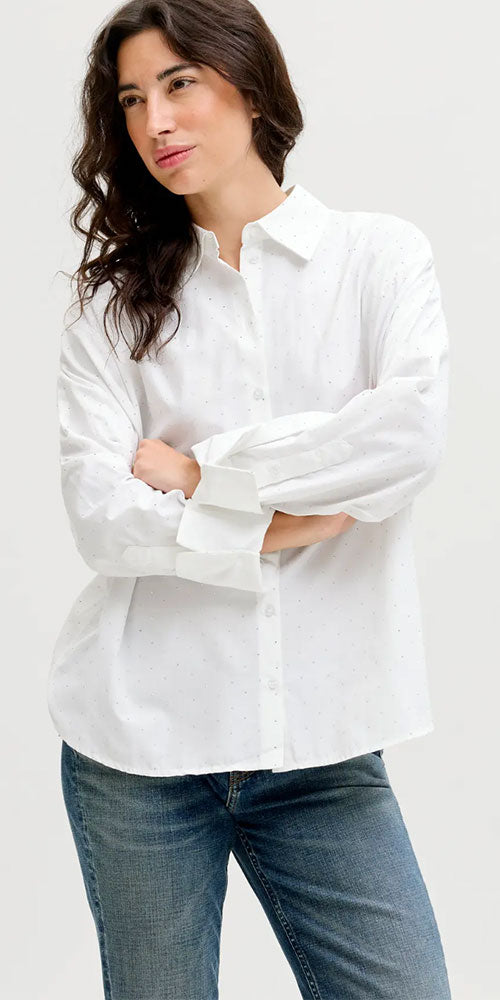 JJXX Studded Button-Up Shirt