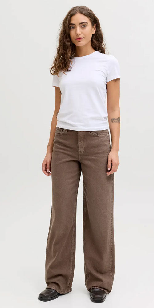 JJXX Wide Leg Jeans, faded chocolate