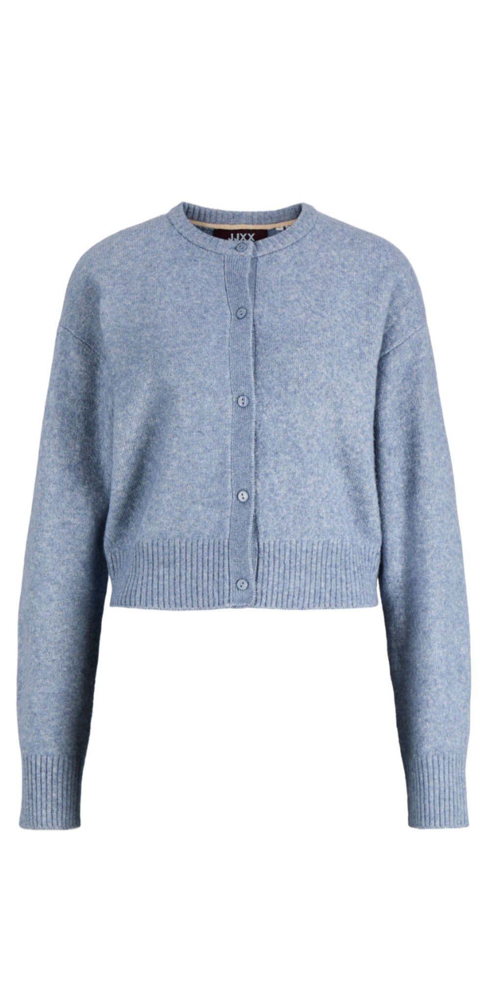 JJXX Waist Length Cardy, blue melange