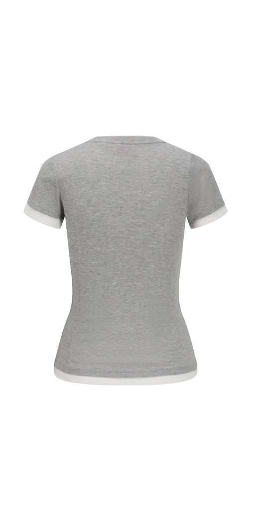 JJXX Layered Look Tee, grey