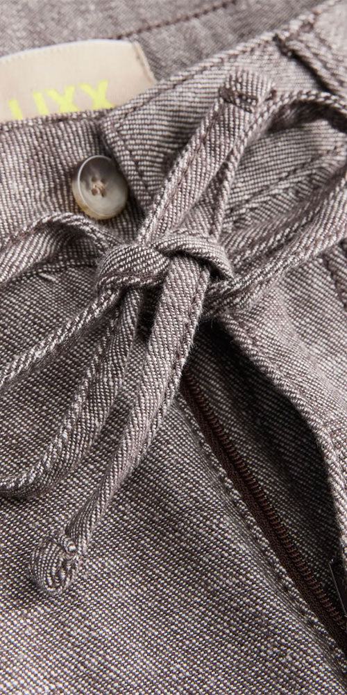 JJXX Cotton/Linen Pants, brown twill