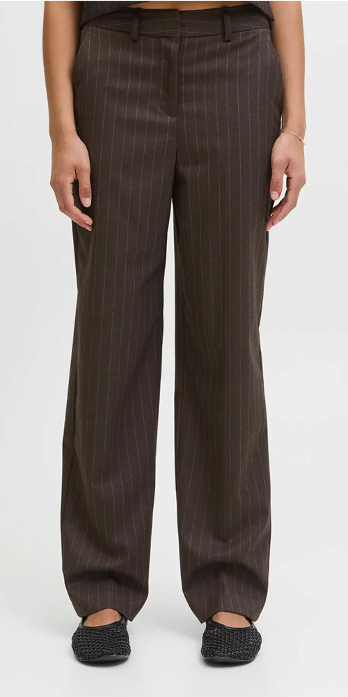 JJXX Pinstriped Trousers, brown