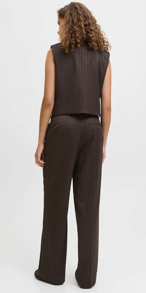 JJXX Pinstriped Trousers, brown