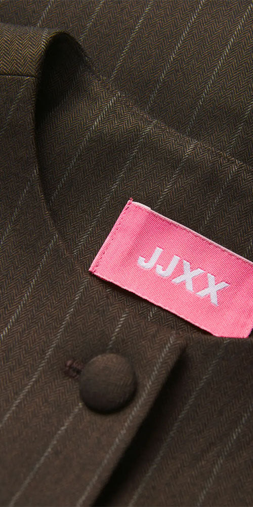 JJXX Pinstripe Vest, brown