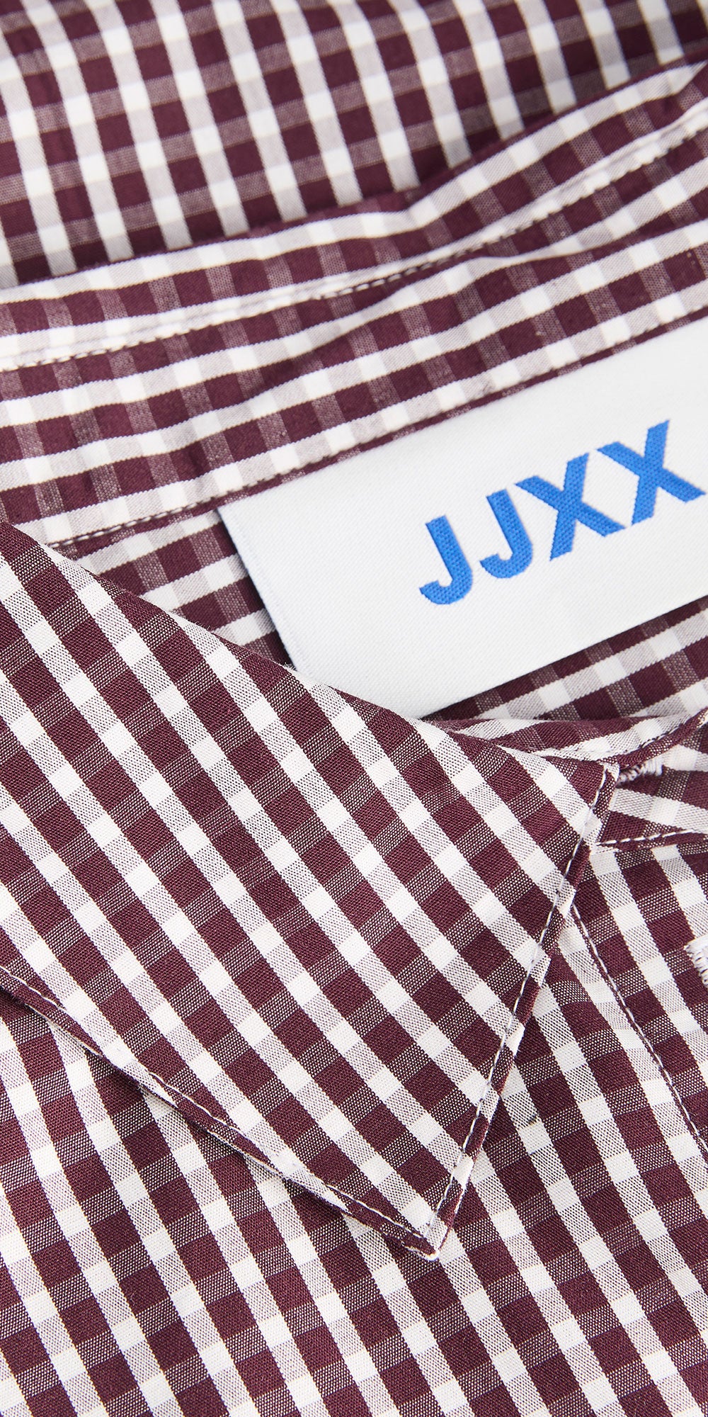 JJXX Poplin Check Shirt, winetasting
