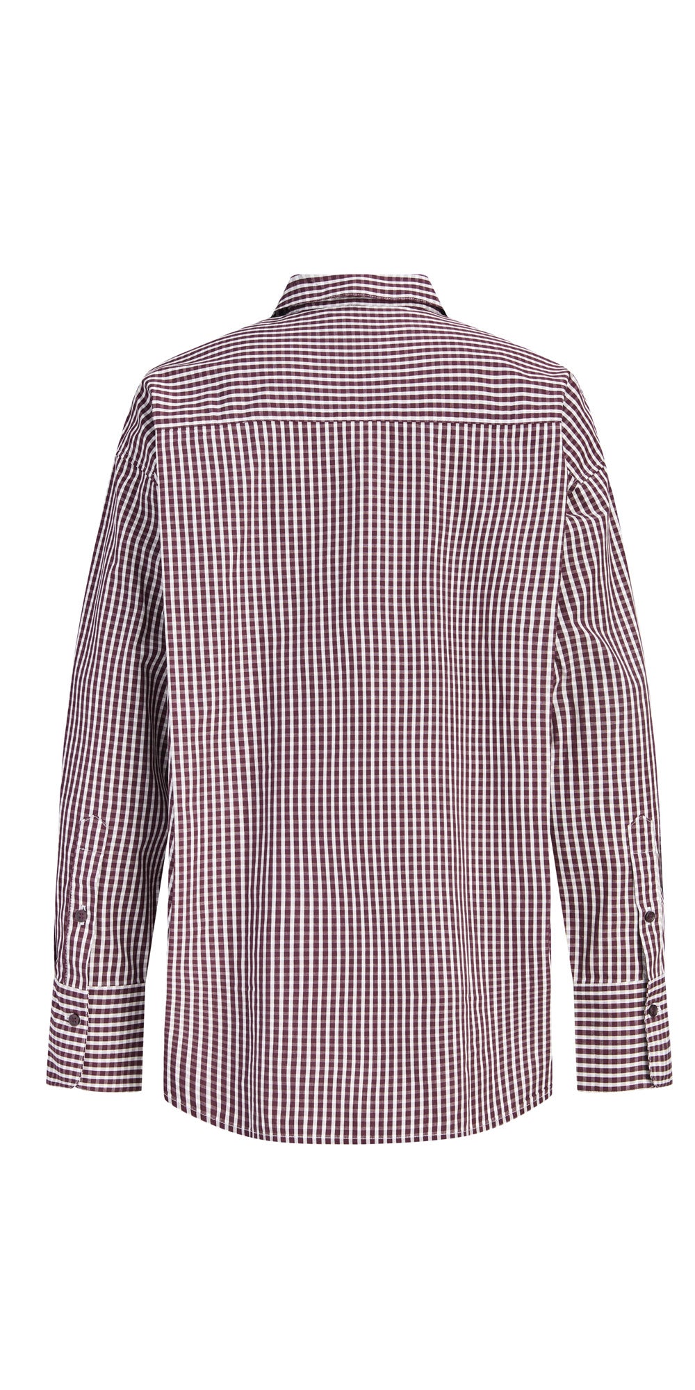 JJXX Poplin Check Shirt, winetasting