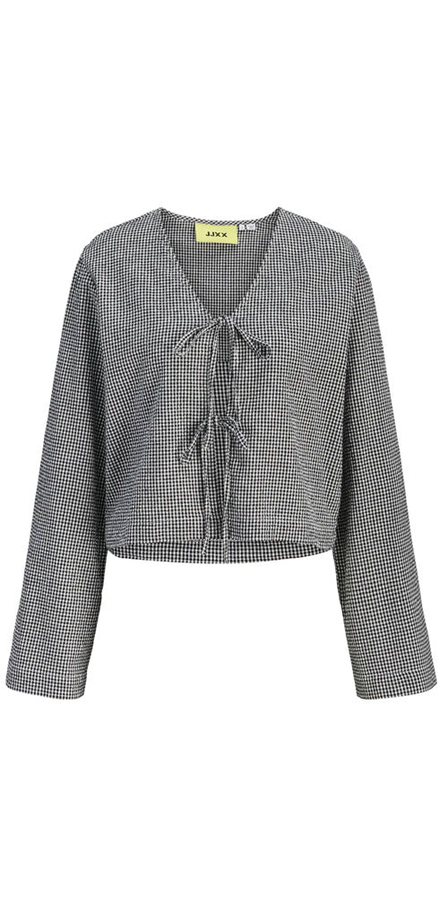 JJXX Seersucker Gingham Tie Jacket